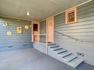 carport - storage under stairs